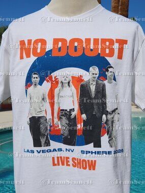 No Doubt Sphere Shirt // White Short Sleeve // Las Vegas Residency 2026